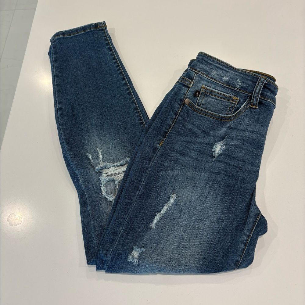 Judy Blue denim distressed relaxed fit jeans size 9/29